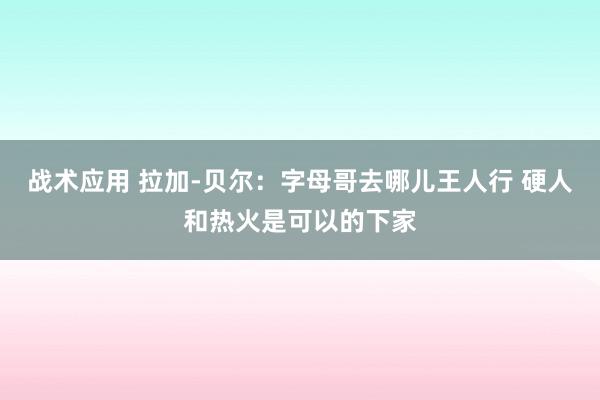 战术应用 拉加-贝尔：字母哥去哪儿王人行 硬人和热火是可以的下家