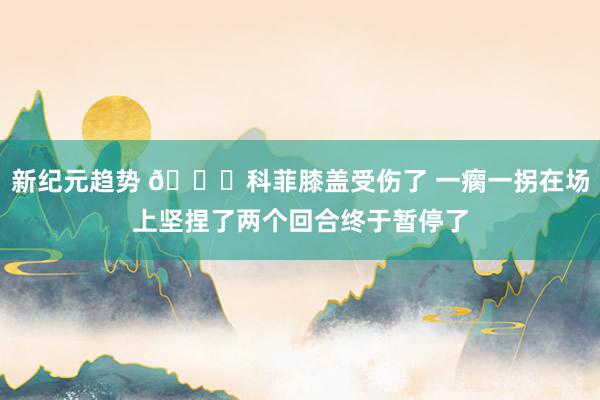 新纪元趋势 😐科菲膝盖受伤了 一瘸一拐在场上坚捏了两个回合终于暂停了