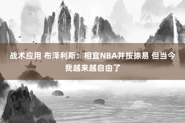 战术应用 布泽利斯：相宜NBA并按捺易 但当今我越来越自由了