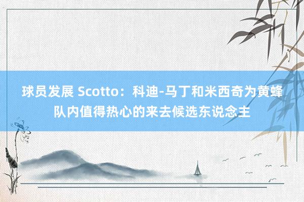 球员发展 Scotto：科迪-马丁和米西奇为黄蜂队内值得热心的来去候选东说念主